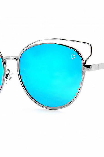 Ruby Rocks Metal 'santorini' Skeleton Frame In Silver Ruby Rocks
